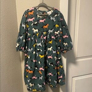 Hanna Andersson Dress with Colorful unicorn Print